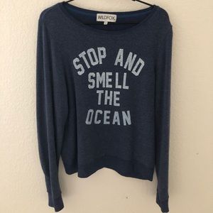 Stop and smell the ocean Wildfox sweater